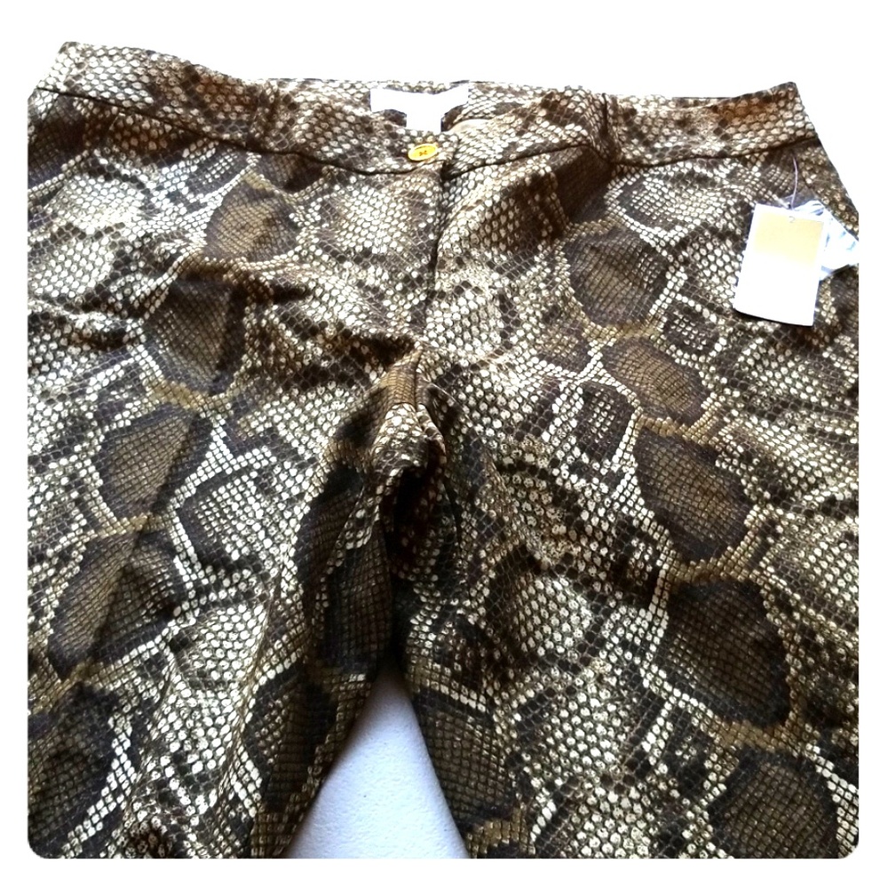 COPY - NWT - MICHAEL KORS SNAKE PRINT PANTS size 14